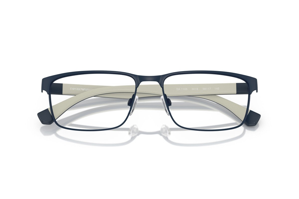 OCCHIALE DA VISTA UOMO | EMPORIO ARMANI EA 1105 - 3018 BLU OPACO - CALIBRO 54