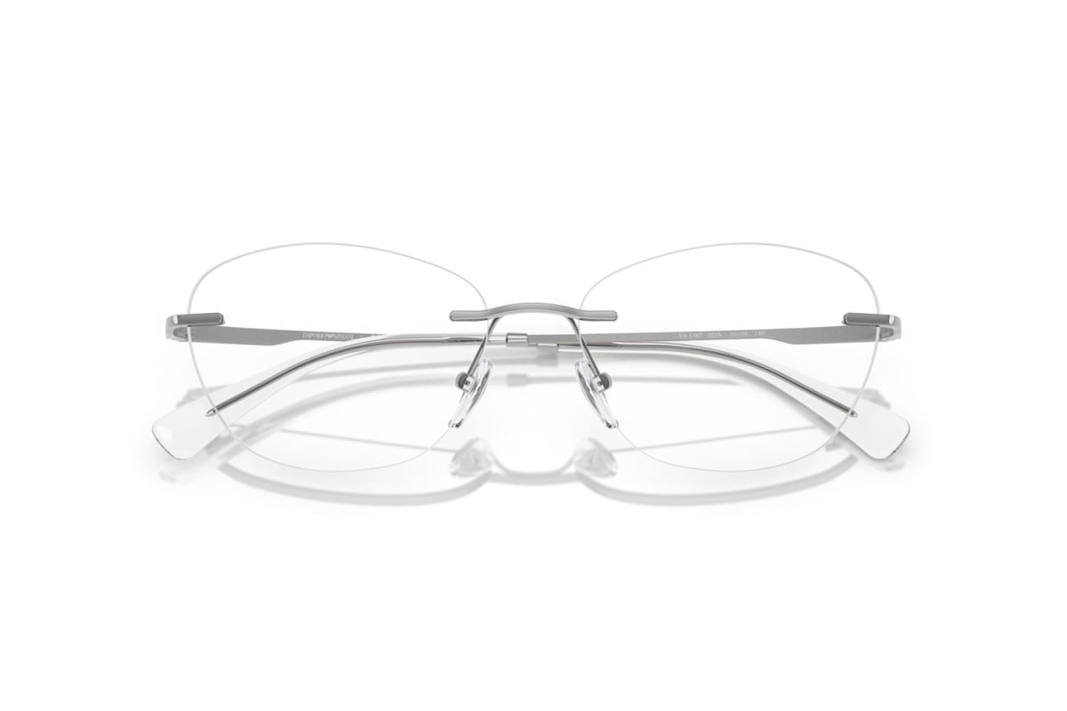 EMPORIO ARMANI - 3015 ARGENTO LUCIDO | OCCHIALE DA VISTA DONNA - EA 1167 CALIBRO 53