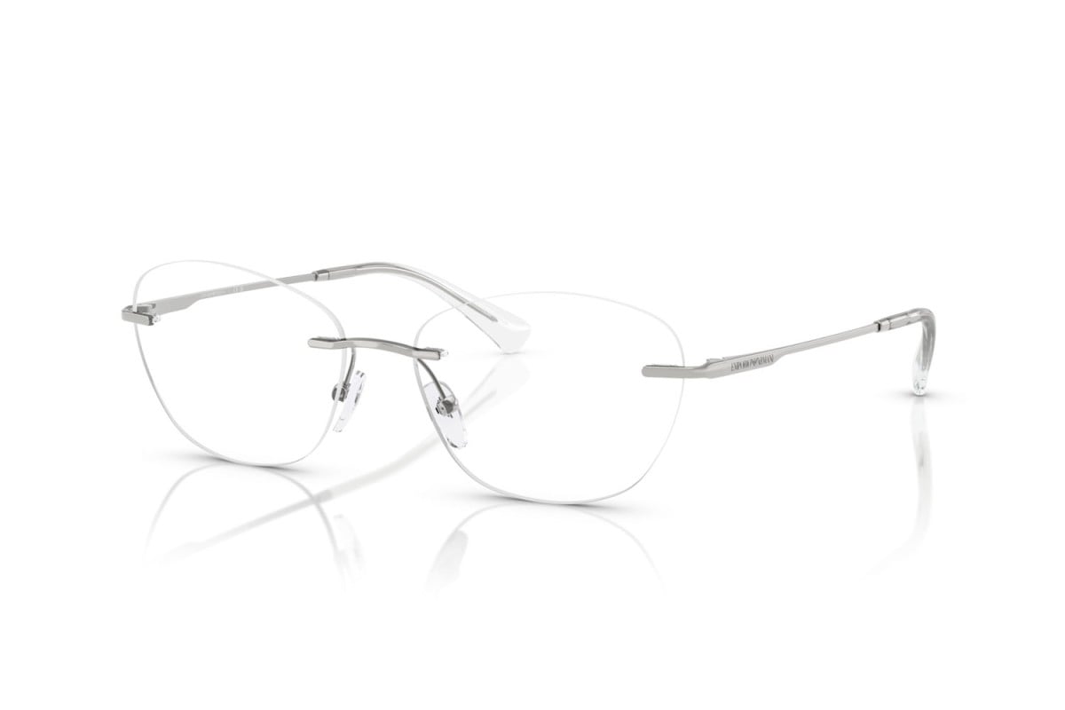 EMPORIO ARMANI - 3015 ARGENTO LUCIDO | OCCHIALE DA VISTA DONNA - EA 1167 CALIBRO 55