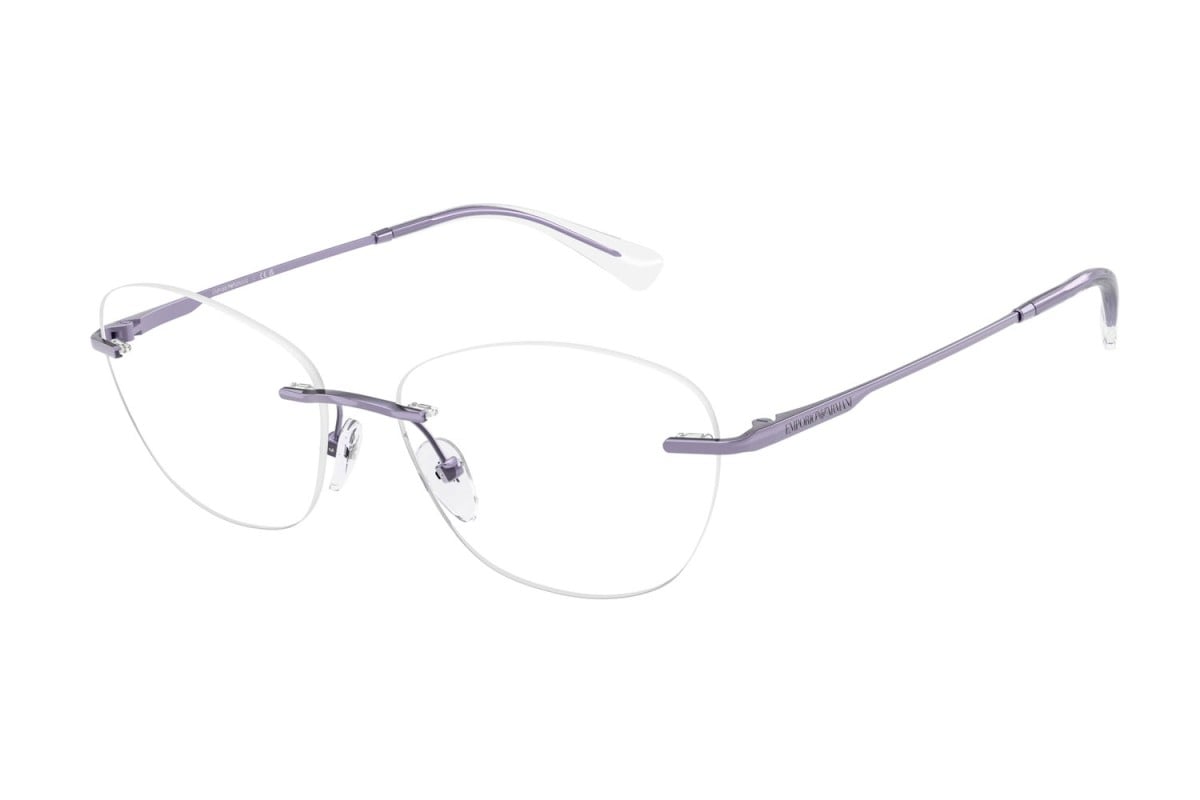 EMPORIO ARMANI - 3383 VIOLA METALLIZZATO LUCIDO | OCCHIALE DA VISTA DONNA - EA 1167 CALIBRO 53