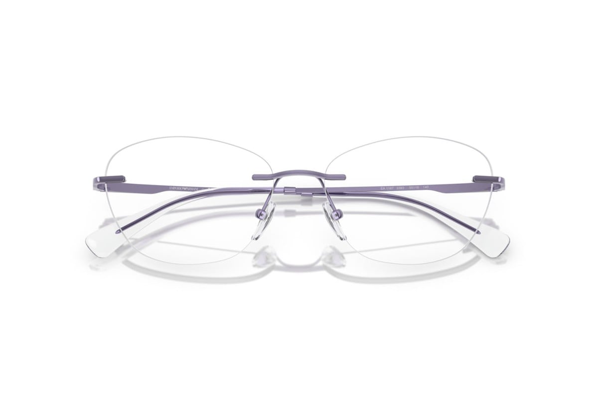 EMPORIO ARMANI - 3383 VIOLA METALLIZZATO LUCIDO | OCCHIALE DA VISTA DONNA - EA 1167 CALIBRO 53