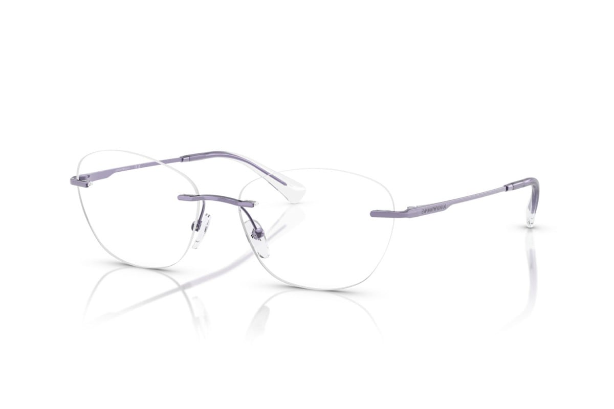EMPORIO ARMANI - 3383 VIOLA METALLIZZATO LUCIDO | OCCHIALE DA VISTA DONNA - EA 1167 CALIBRO 55