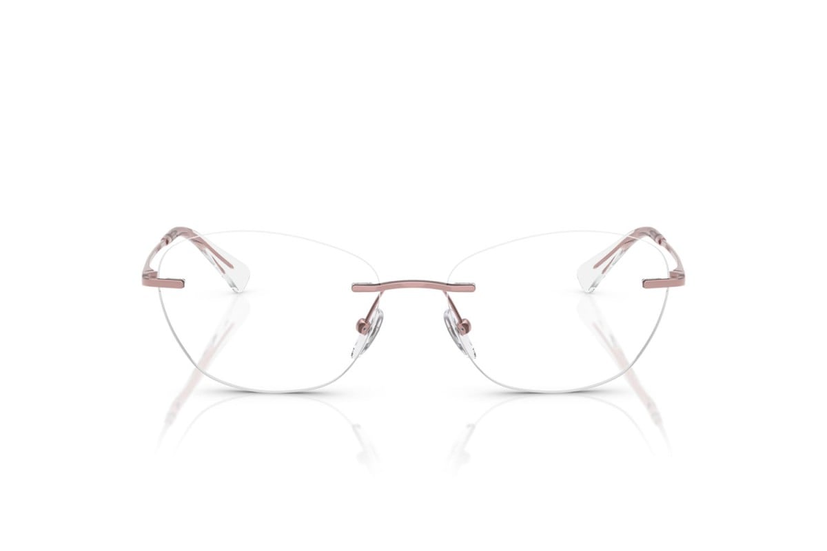 EMPORIO ARMANI - 3390 ROSA METALLIZZATO LUCIDO | OCCHIALE DA VISTA DONNA - EA 1167 CALIBRO 55
