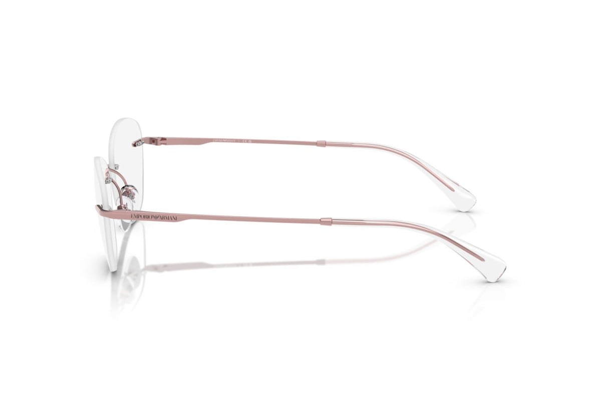 EMPORIO ARMANI - 3390 ROSA METALLIZZATO LUCIDO | OCCHIALE DA VISTA DONNA - EA 1167 CALIBRO 55