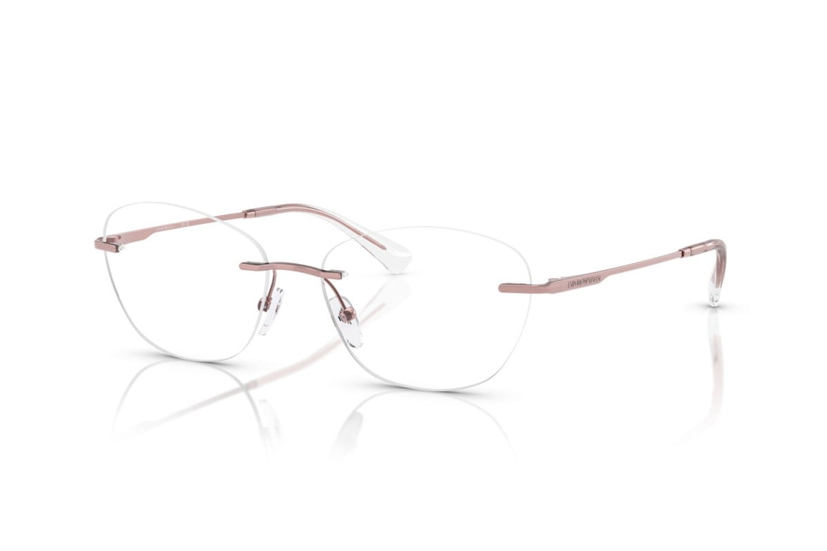EMPORIO ARMANI - 3390 ROSA METALLIZZATO LUCIDO | OCCHIALE DA VISTA DONNA - EA 1167 CALIBRO 55