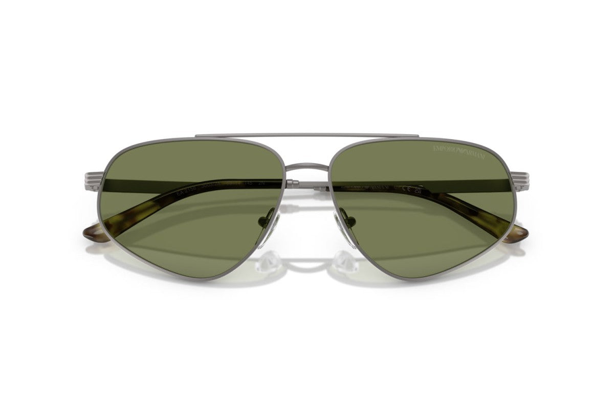 OCCHIALE DA SOLE UOMO | EMPORIO ARMANI EA 2156 - 30032A CANNA DI FUCILE OPACA - CALIBRO 59