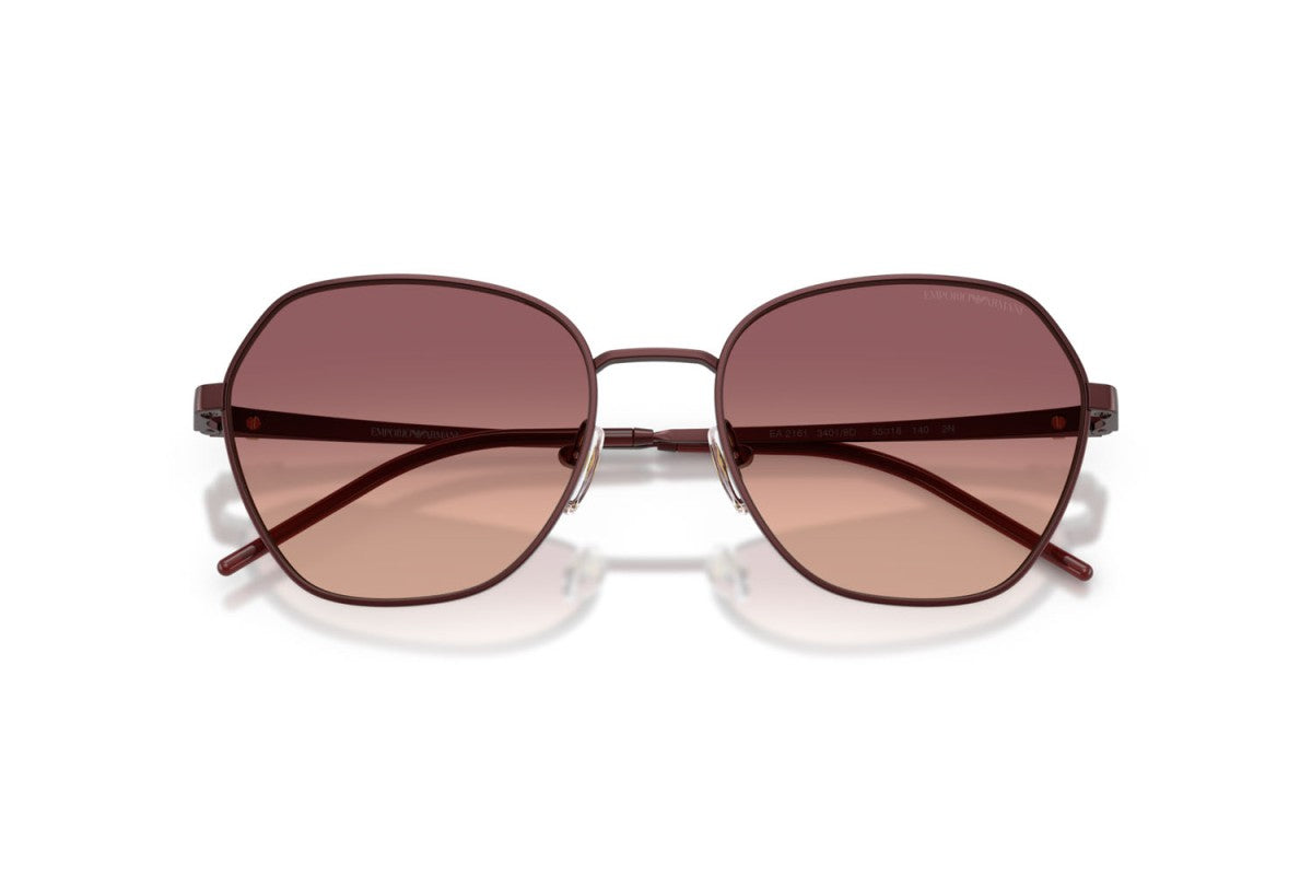 OCCHIALE DA SOLE DONNA | EMPORIO ARMANI EA 2161 - 34018D BORDEAUX OPACO - CALIBRO 55