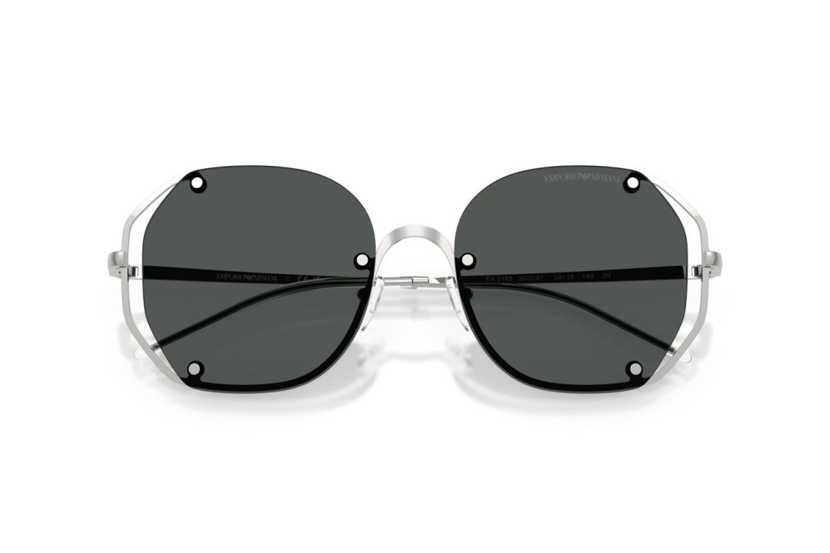 OCCHIALE DA SOLE DONNA | EMPORIO ARMANI EA 2168 - 301587 ARGENTO LUCIDO - CALIBRO 54