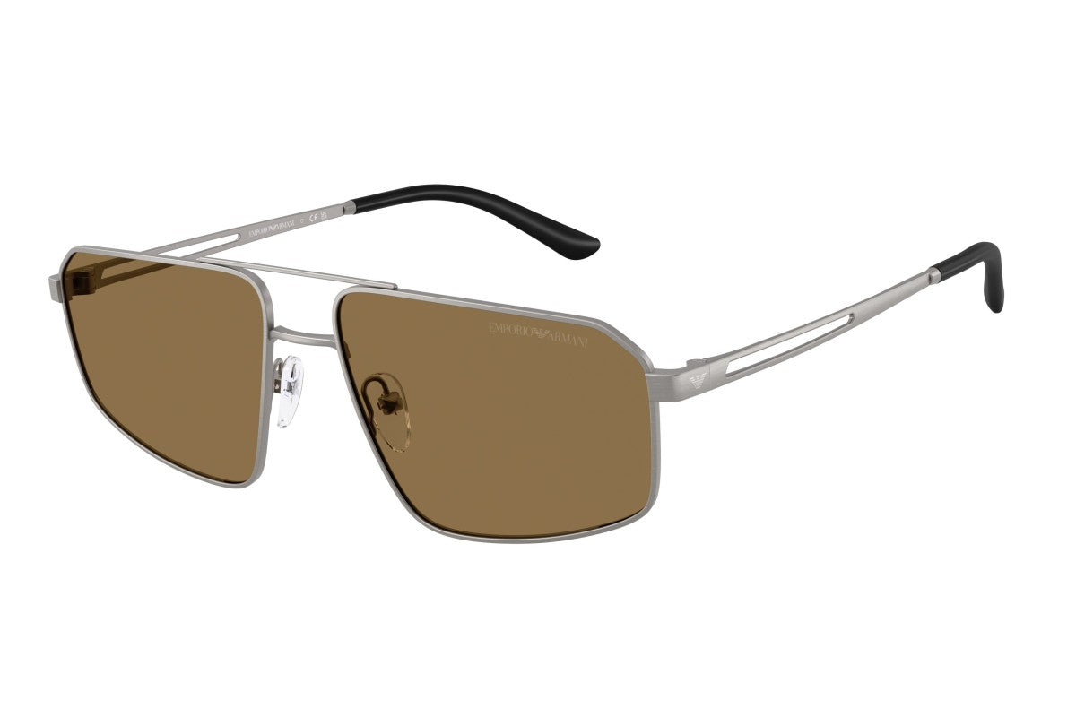 OCCHIALE DA SOLE UOMO | EMPORIO ARMANI EA 2173 - 303273 CANNA DI FUCILE OPACA SPAZZOLATA - CALIBRO 59