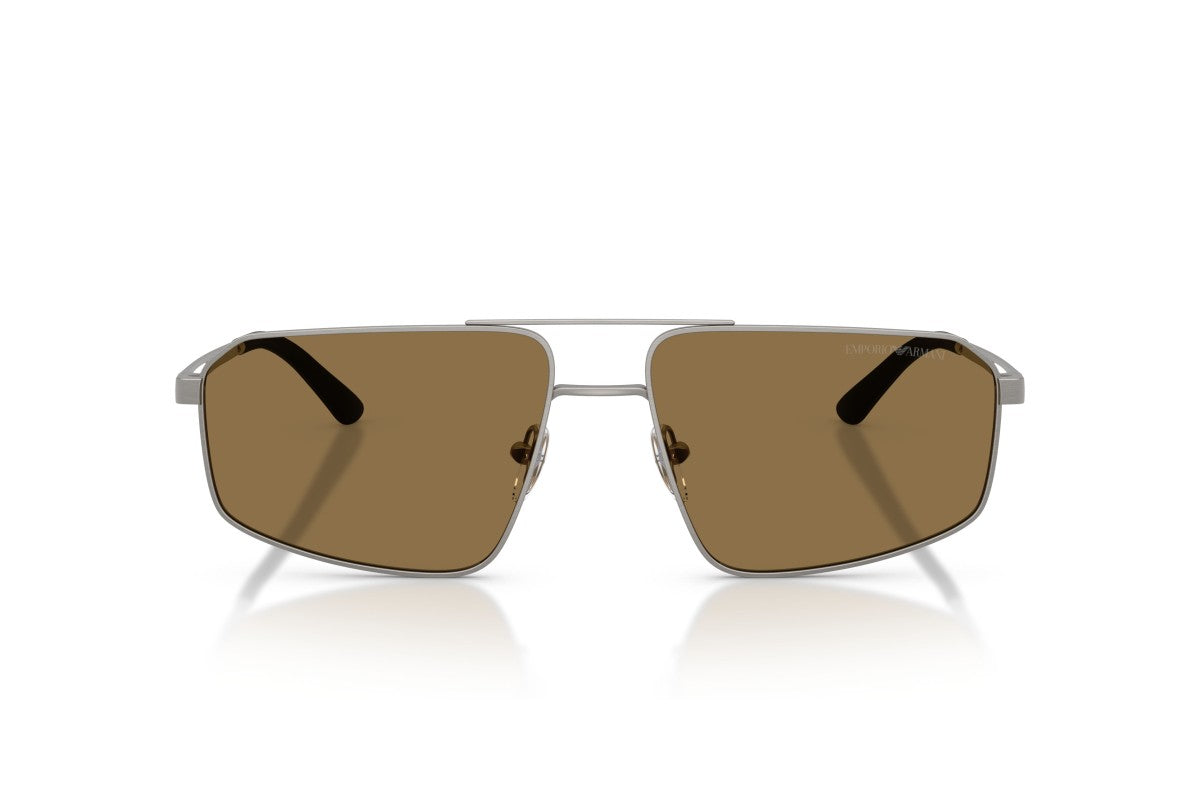 OCCHIALE DA SOLE UOMO | EMPORIO ARMANI EA 2173 - 303273 CANNA DI FUCILE OPACA SPAZZOLATA - CALIBRO 59