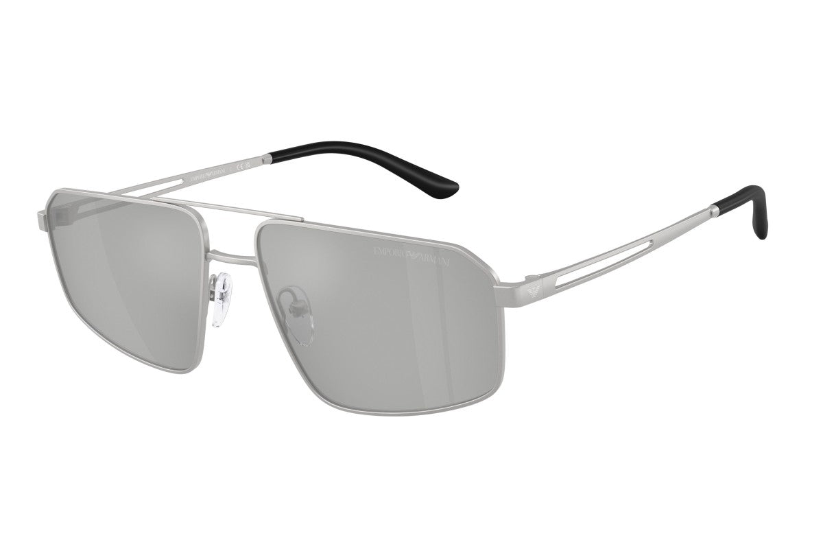 OCCHIALE DA SOLE UOMO | EMPORIO ARMANI EA 2173 - 30458V ARGENTO OPACO - CALIBRO 59