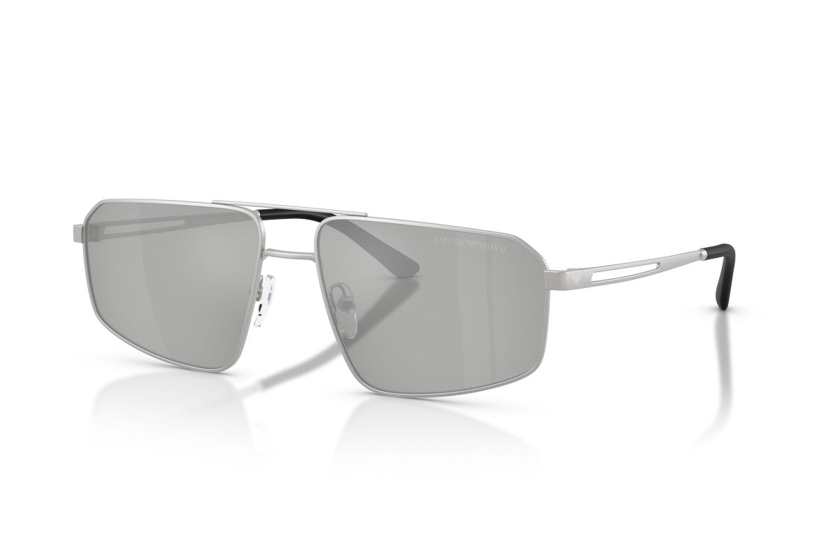 OCCHIALE DA SOLE UOMO | EMPORIO ARMANI EA 2173 - 30458V ARGENTO OPACO - CALIBRO 59