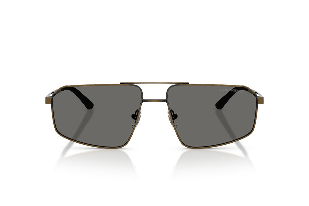 OCCHIALE DA SOLE UOMO | EMPORIO ARMANI EA 2173 - 327087 ORO ANTICO SPAZZOLATO - CALIBRO 59
