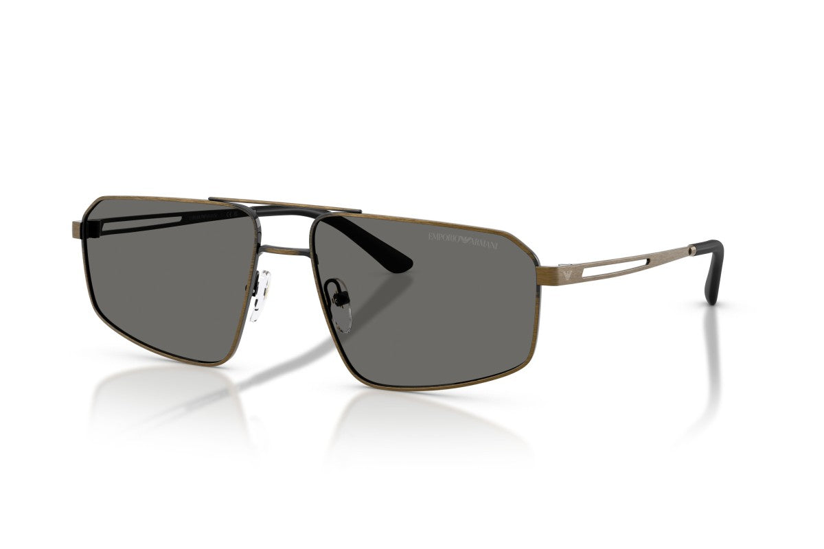 OCCHIALE DA SOLE UOMO | EMPORIO ARMANI EA 2173 - 327087 ORO ANTICO SPAZZOLATO - CALIBRO 59