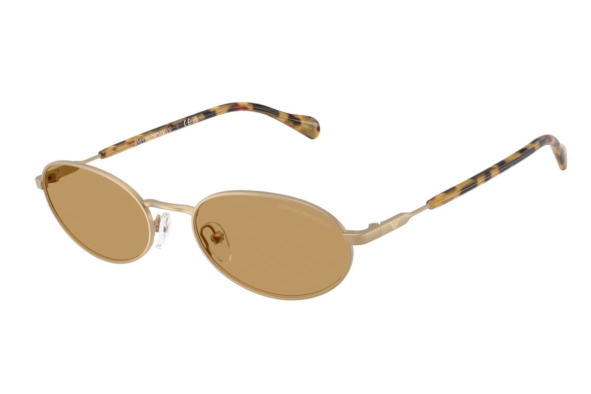 OCCHIALE DA SOLE UOMO | EMPORIO ARMANI EA 2175 - 300273 ORO PALLIDO OPACO - CALIBRO 54