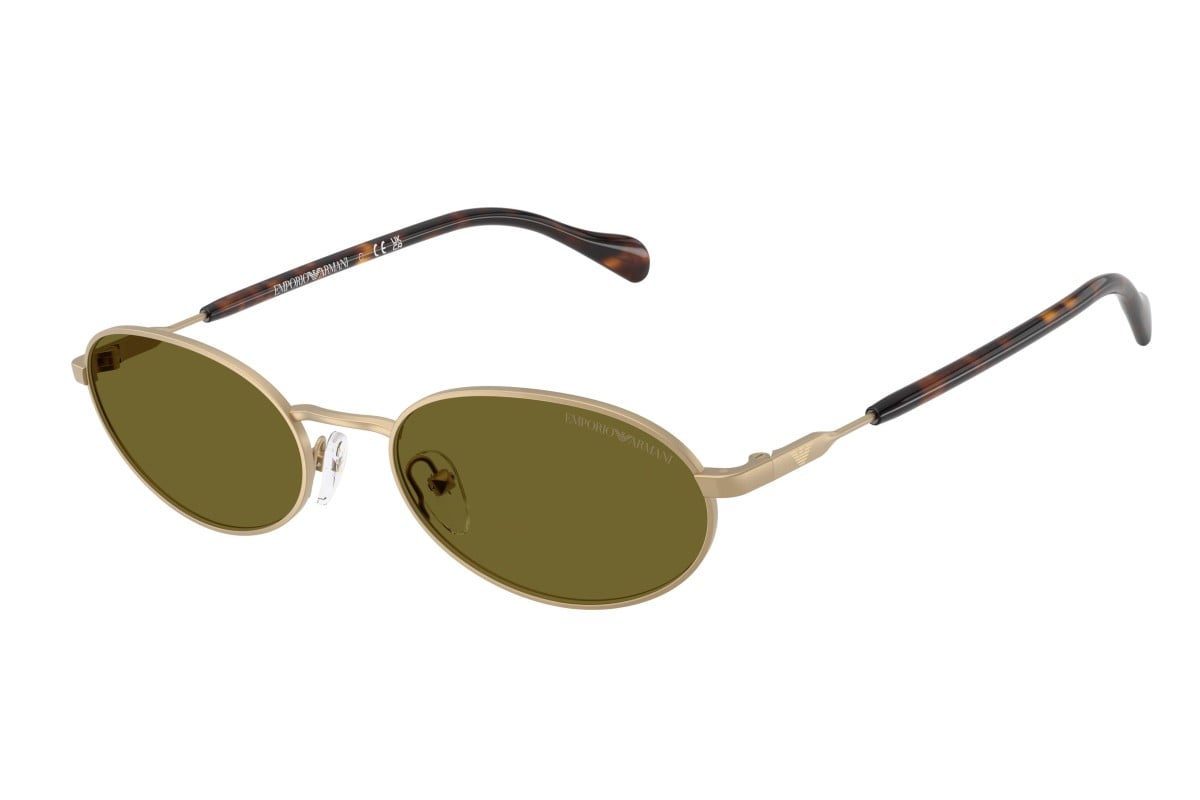 OCCHIALE DA SOLE UOMO | EMPORIO ARMANI EA 2175 - 3002/2 ORO PALLIDO OPACO - CALIBRO 54