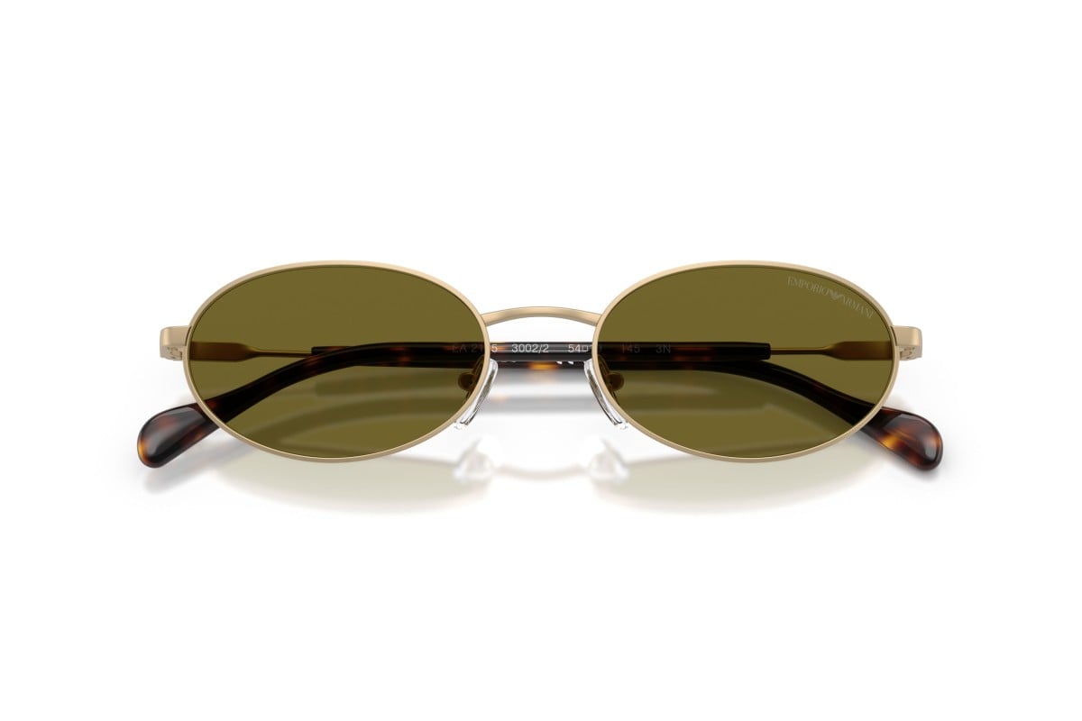 OCCHIALE DA SOLE UOMO | EMPORIO ARMANI EA 2175 - 3002/2 ORO PALLIDO OPACO - CALIBRO 54