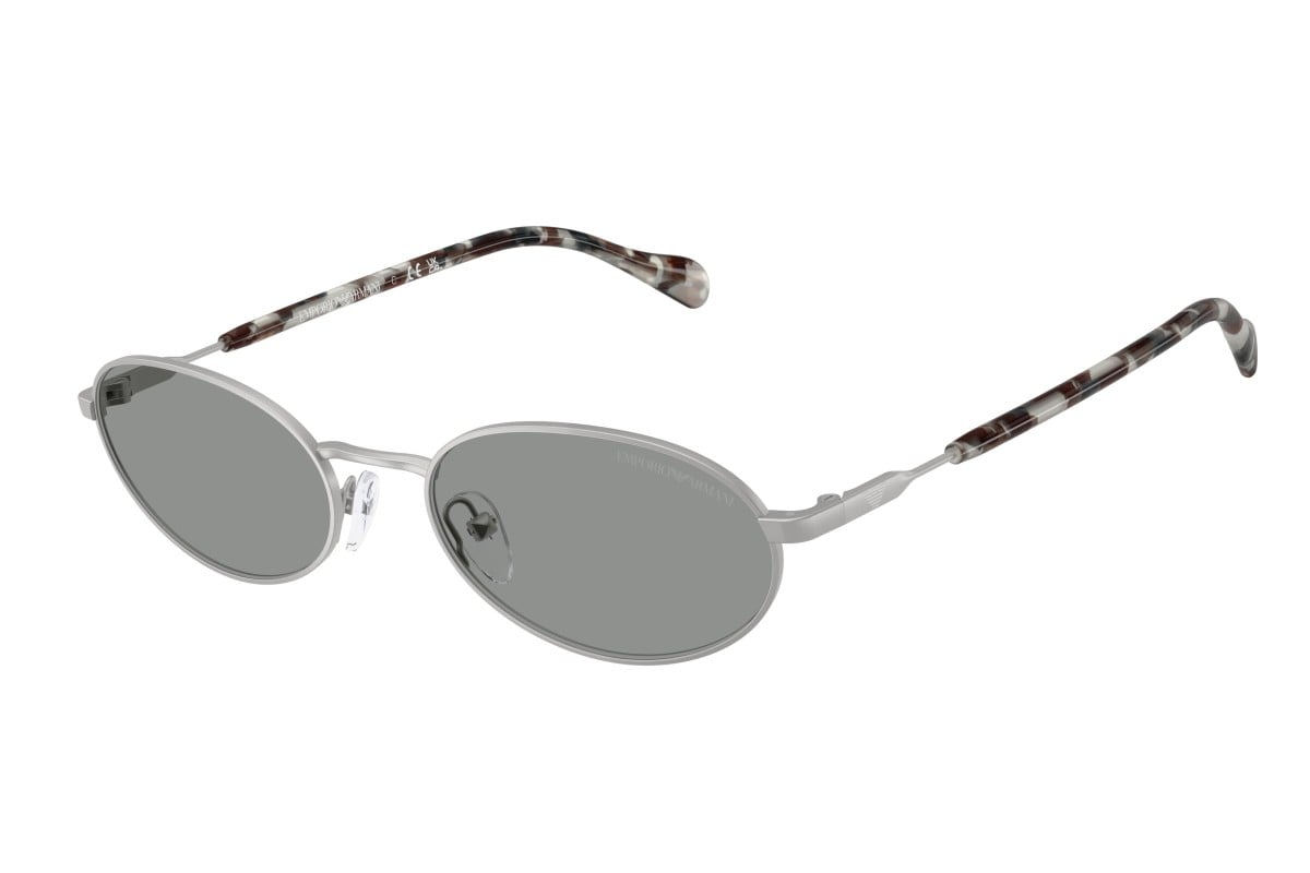 OCCHIALE DA SOLE UOMO | EMPORIO ARMANI EA 2175 - 3015/1 ARGENTO OPACO - CALIBRO 54