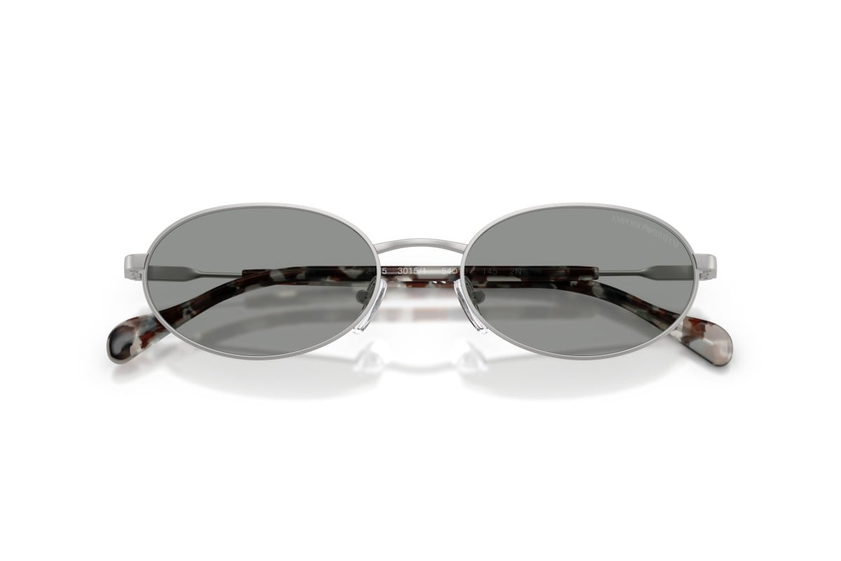 OCCHIALE DA SOLE UOMO | EMPORIO ARMANI EA 2175 - 3015/1 ARGENTO OPACO - CALIBRO 54