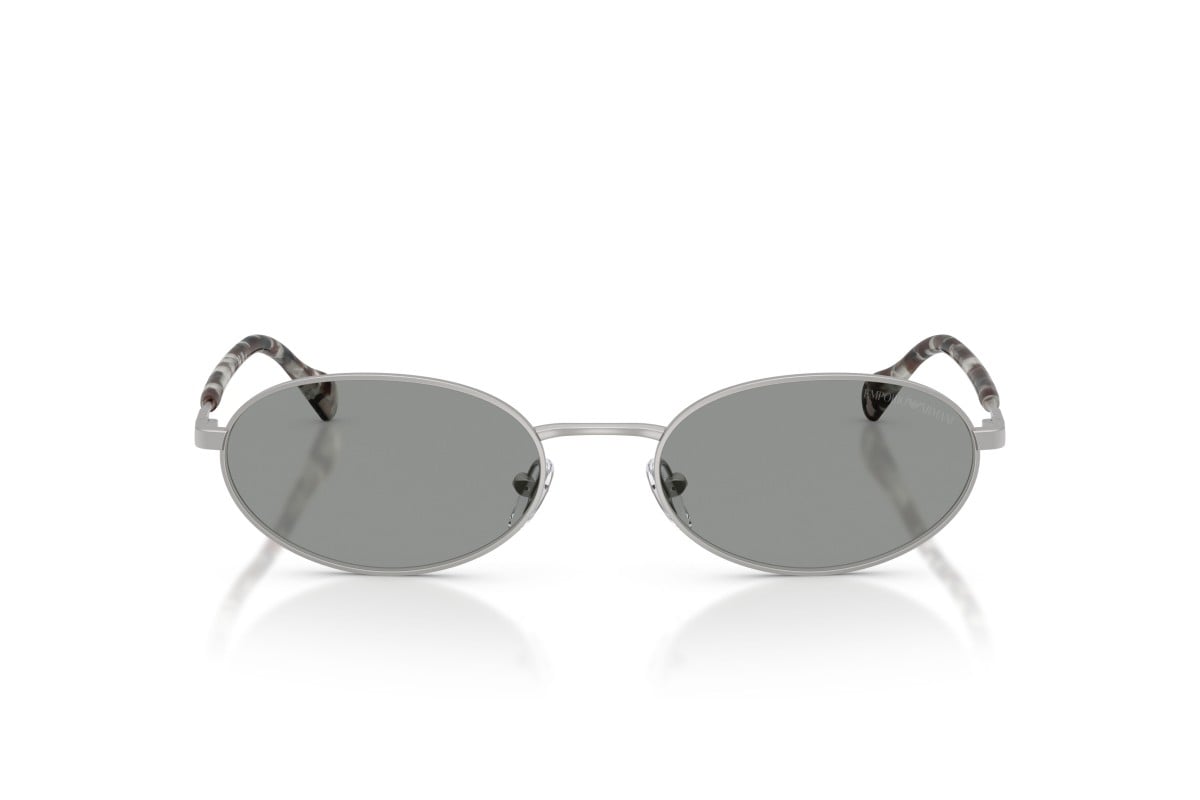 OCCHIALE DA SOLE UOMO | EMPORIO ARMANI EA 2175 - 3015/1 ARGENTO OPACO - CALIBRO 54