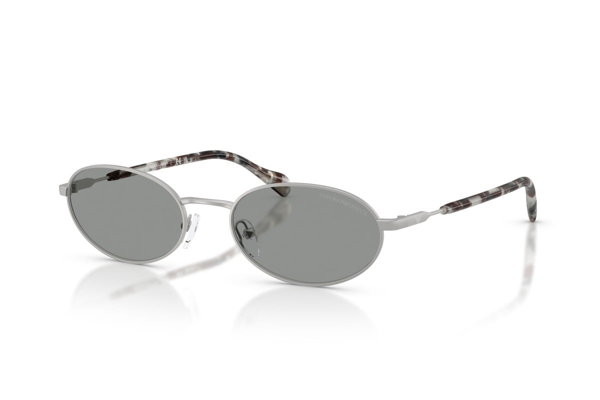 OCCHIALE DA SOLE UOMO | EMPORIO ARMANI EA 2175 - 3015/1 ARGENTO OPACO - CALIBRO 54