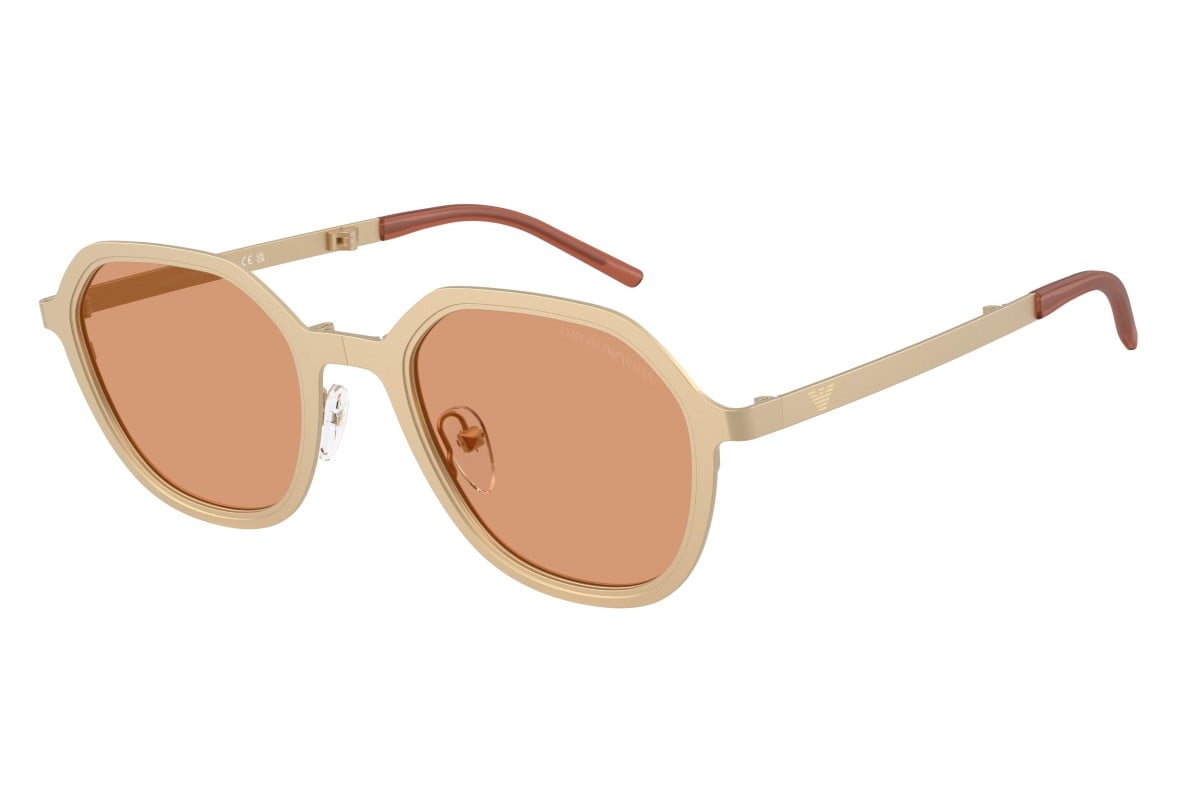 OCCHIALE DA SOLE UOMO | EMPORIO ARMANI EA 2176 - 3002/7 ORO PALLIDO OPACO - CALIBRO 51