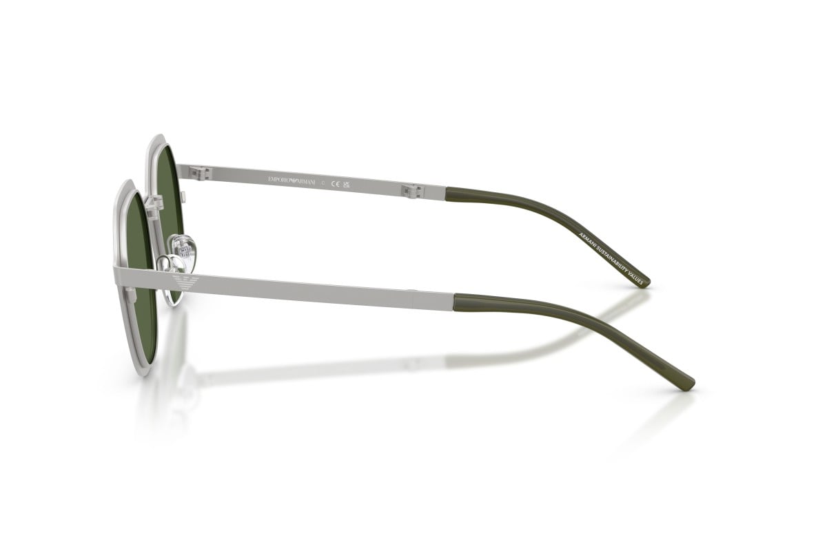 OCCHIALE DA SOLE UOMO | EMPORIO ARMANI EA 2176 - 301571 ARGENTO OPACO - CALIBRO 51