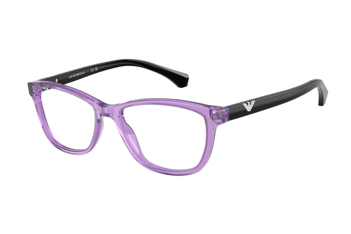 OCCHIALE DA VISTA DONNA | EMPORIO ARMANI EA 3099 - 6197 VIOLA TRASPARENTE LUCIDO - CALIBRO 54