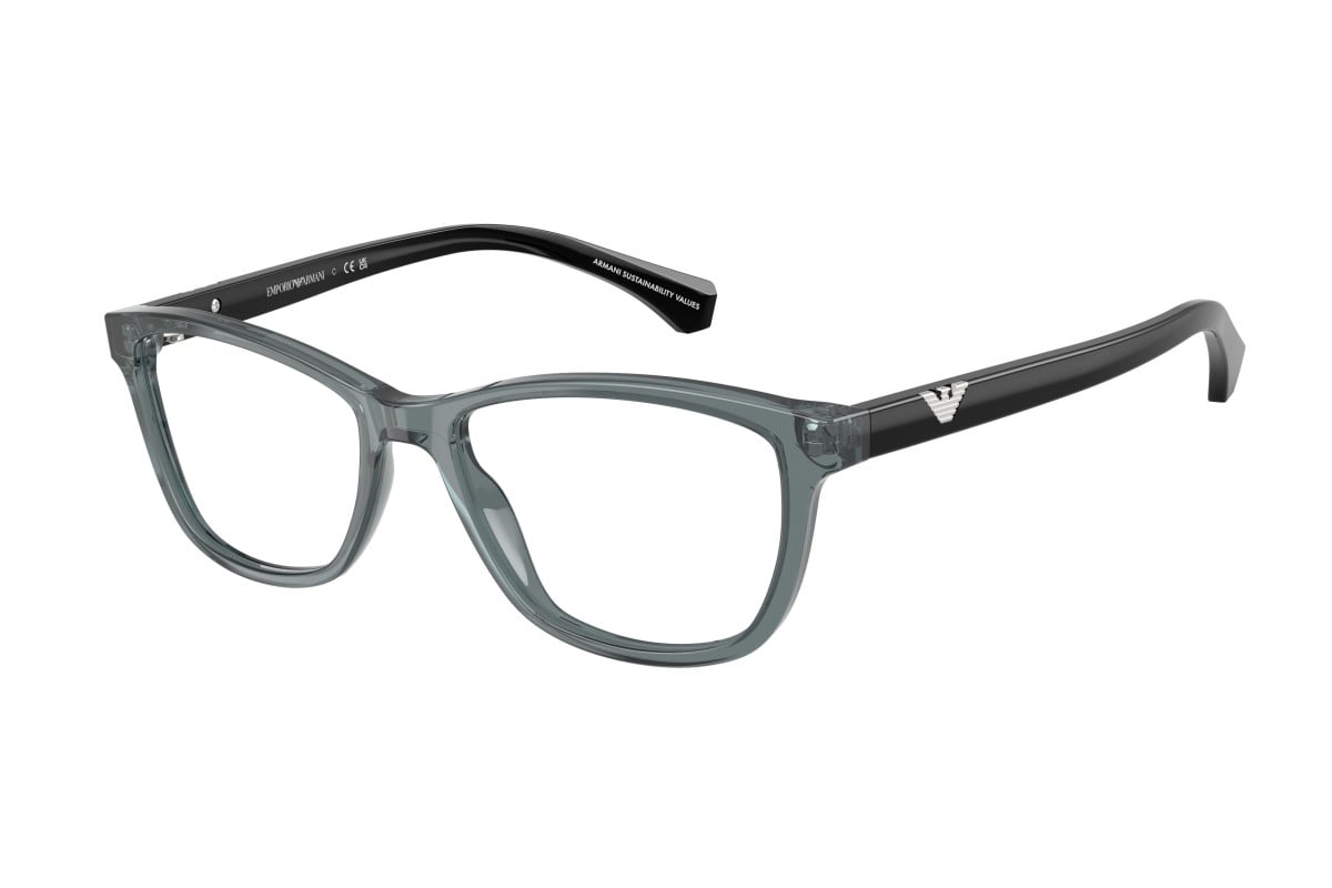 OCCHIALE DA VISTA DONNA | EMPORIO ARMANI EA 3099 - 6364 GRIGIO TRASPARENTE LUCIDO - CALIBRO 54