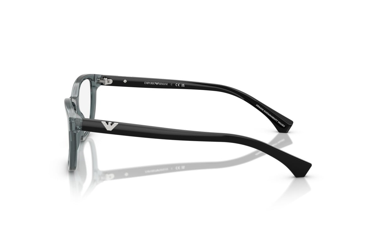 OCCHIALE DA VISTA DONNA | EMPORIO ARMANI EA 3099 - 6364 GRIGIO TRASPARENTE LUCIDO - CALIBRO 54