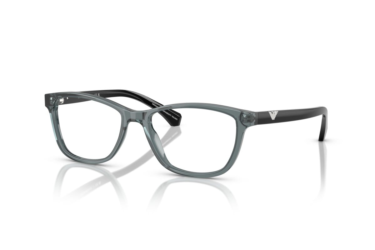 OCCHIALE DA VISTA DONNA | EMPORIO ARMANI EA 3099 - 6364 GRIGIO TRASPARENTE LUCIDO - CALIBRO 54