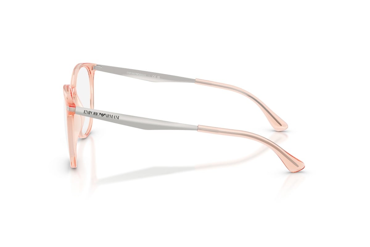 OCCHIALE DA VISTA DONNA | EMPORIO ARMANI EA 3168 - 6346 ROSA TRASPARENTE LUCIDO - CALIBRO 52