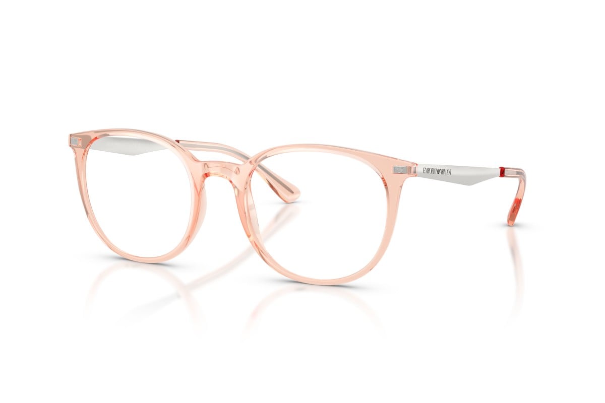 OCCHIALE DA VISTA DONNA | EMPORIO ARMANI EA 3168 - 6346 ROSA TRASPARENTE LUCIDO - CALIBRO 52
