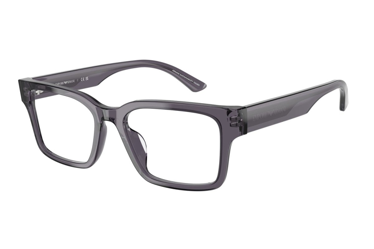 EMPORIO ARMANI - 6106 GRIGIO TRASPARENTE | OCCHIALE DA VISTA DONNA - EA 3245U CALIBRO 52