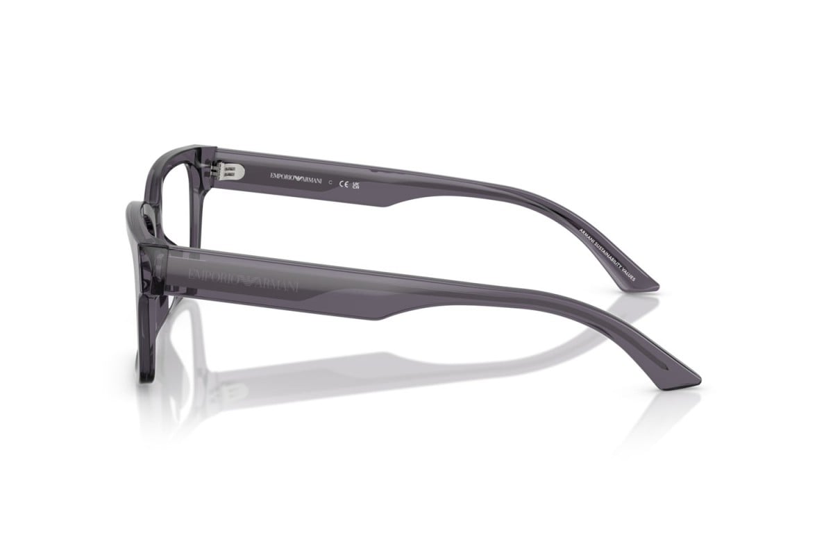 EMPORIO ARMANI - 6106 GRIGIO TRASPARENTE | OCCHIALE DA VISTA DONNA - EA 3245U CALIBRO 52