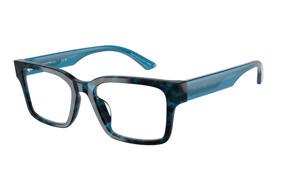 EMPORIO ARMANI - 6180 BLU AVANA | OCCHIALE DA VISTA DONNA - EA 3245U CALIBRO 52
