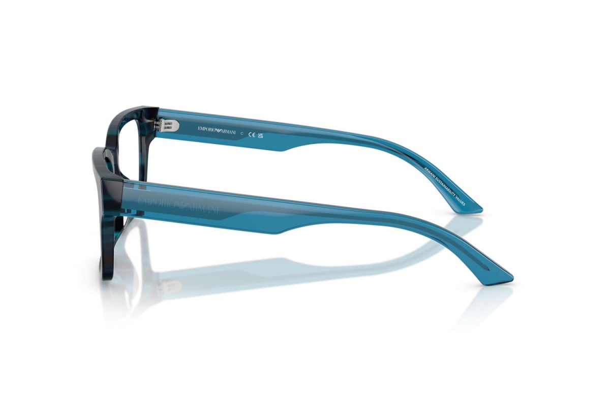 EMPORIO ARMANI - 6180 BLU AVANA | OCCHIALE DA VISTA DONNA - EA 3245U CALIBRO 54