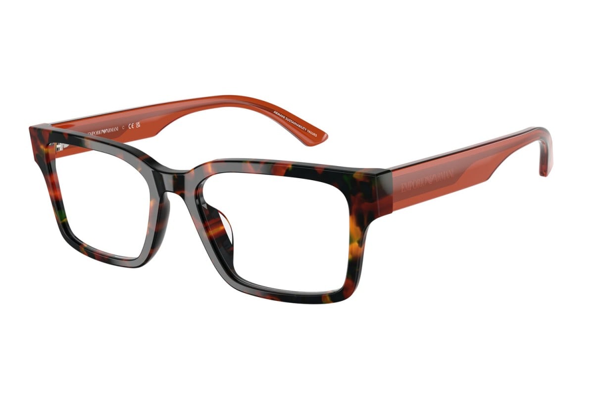 EMPORIO ARMANI - 6182 MARRONE AVANA | OCCHIALE DA VISTA DONNA - EA 3245U CALIBRO 52