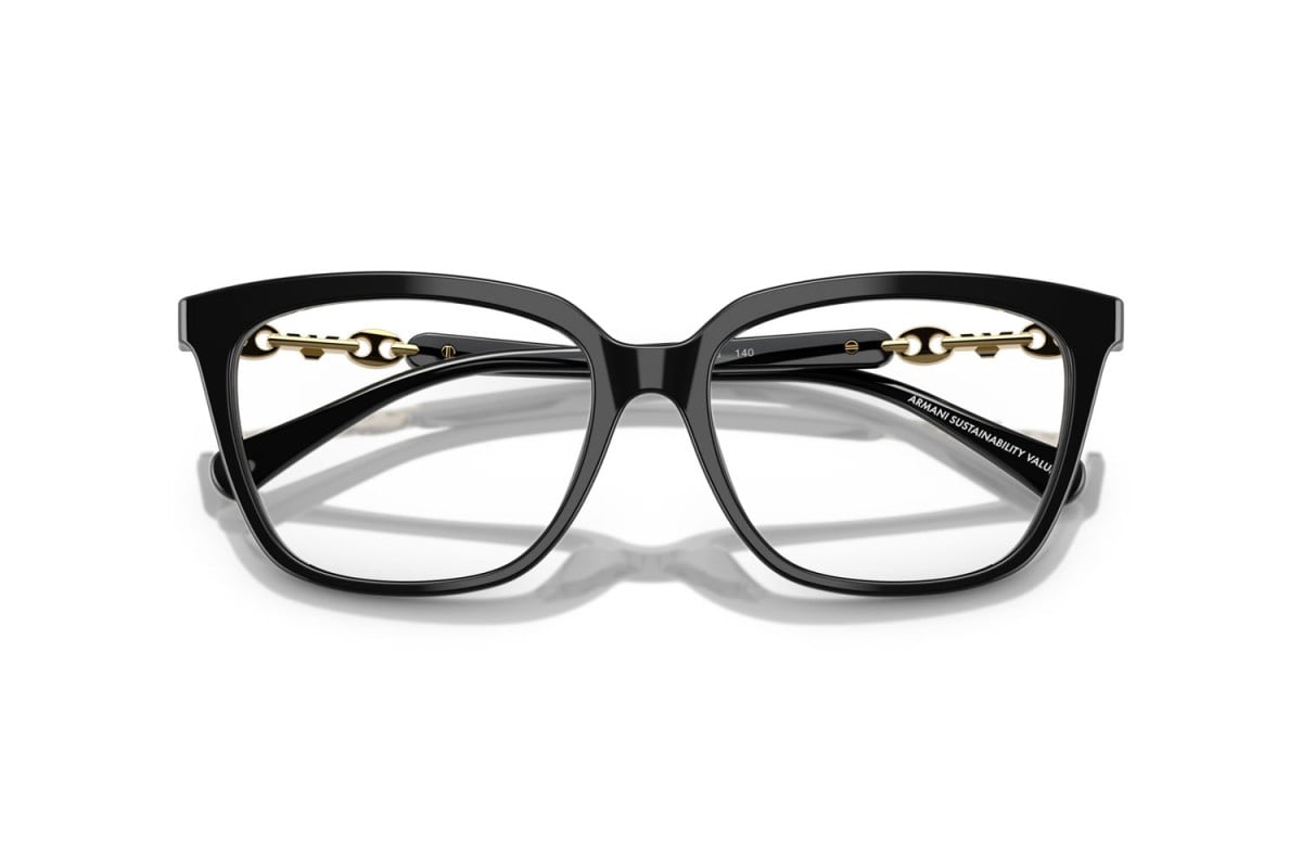 EMPORIO ARMANI - 5017 NERO LUCIDO | OCCHIALE DA VISTA DONNA - EA 3248 CALIBRO 53