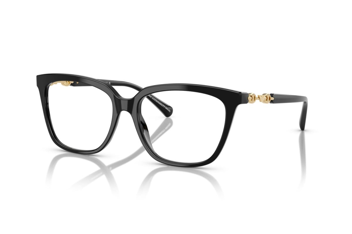 EMPORIO ARMANI - 5017 NERO LUCIDO | OCCHIALE DA VISTA DONNA - EA 3248 CALIBRO 55