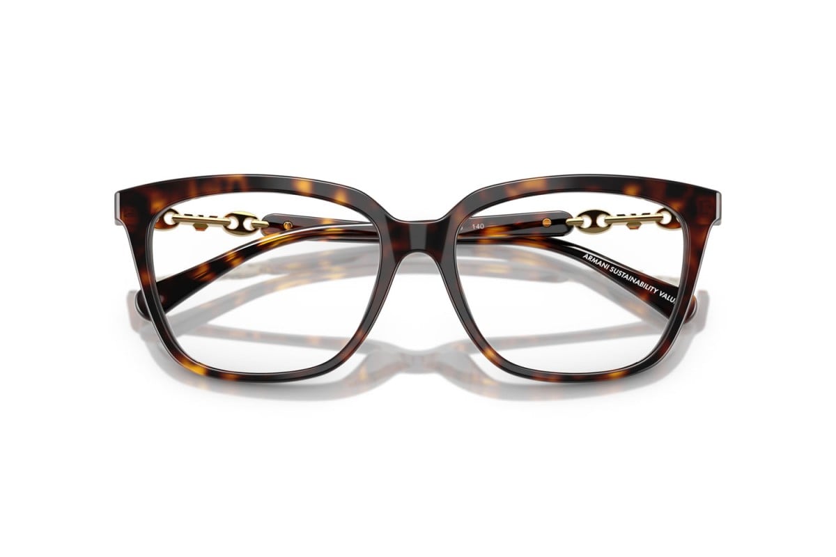 EMPORIO ARMANI - 5026 AVANA LUCIDA | OCCHIALE DA VISTA DONNA - EA 3248 CALIBRO 55