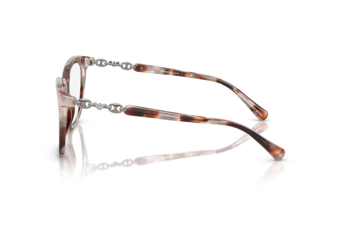 EMPORIO ARMANI - 6195 GRIGIO AVANA LUCIDO | OCCHIALE DA VISTA DONNA - EA 3248 CALIBRO 53
