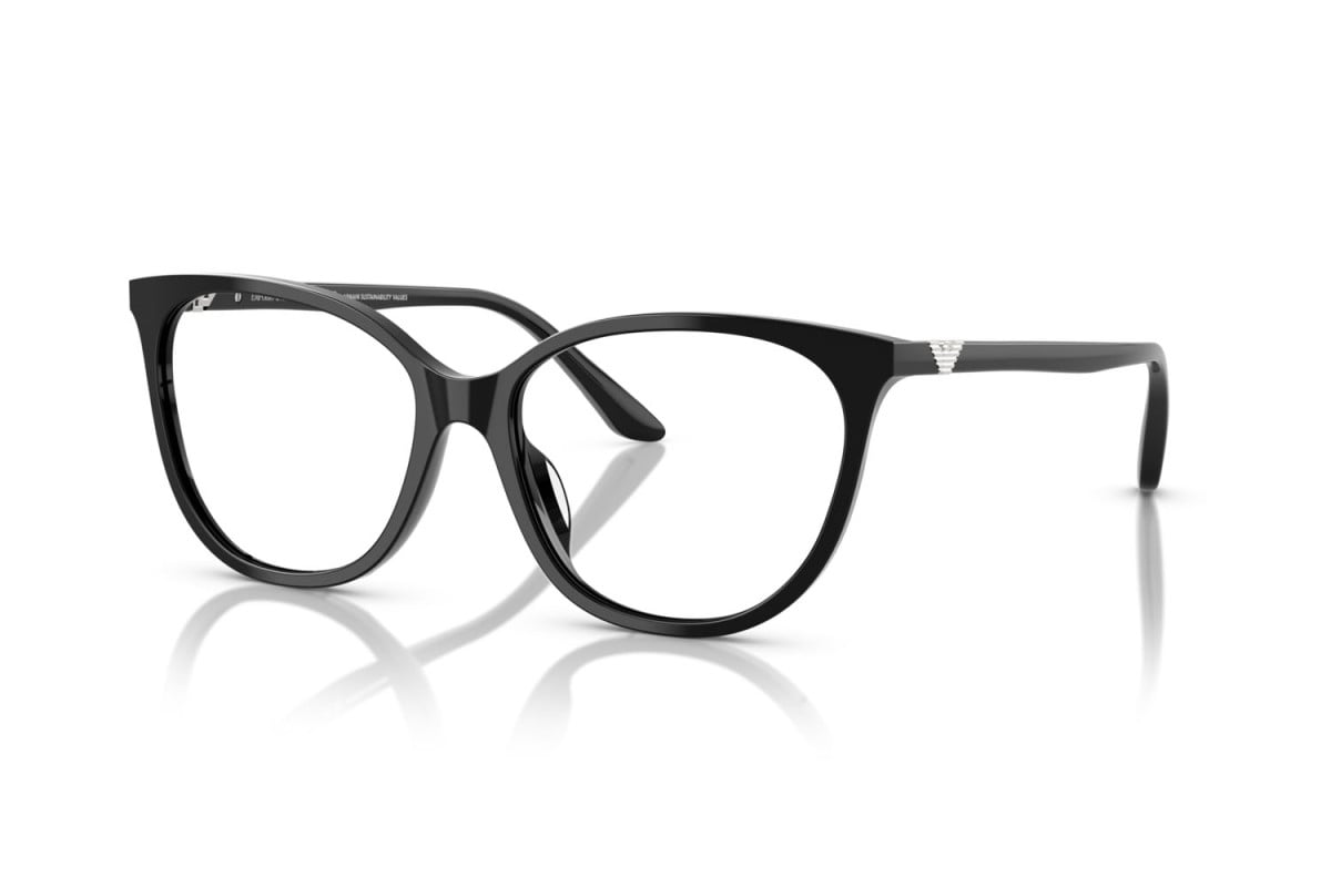 EMPORIO ARMANI - 5017 NERO LUCIDO | OCCHIALE DA VISTA DONNA - EA 3249U CALIBRO 55