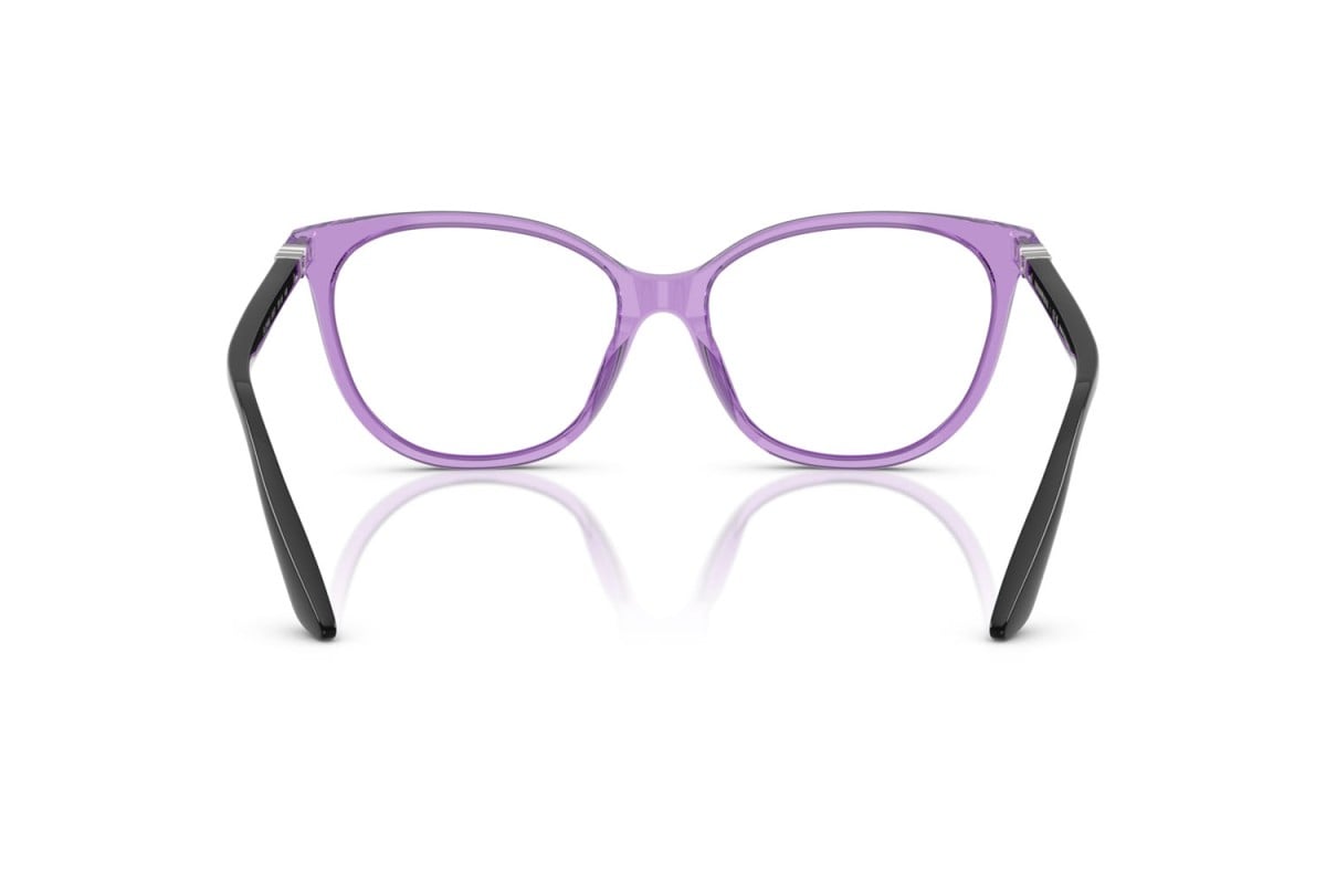 EMPORIO ARMANI - 6197 BLU TRASPARENTE LUCIDO | OCCHIALE DA VISTA DONNA - EA 3249U CALIBRO 55
