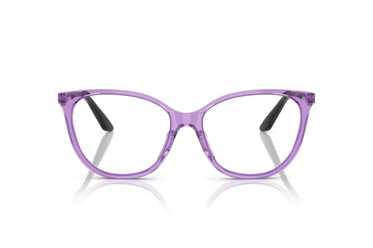 EMPORIO ARMANI - 6197 BLU TRASPARENTE LUCIDO | OCCHIALE DA VISTA DONNA - EA 3249U CALIBRO 55