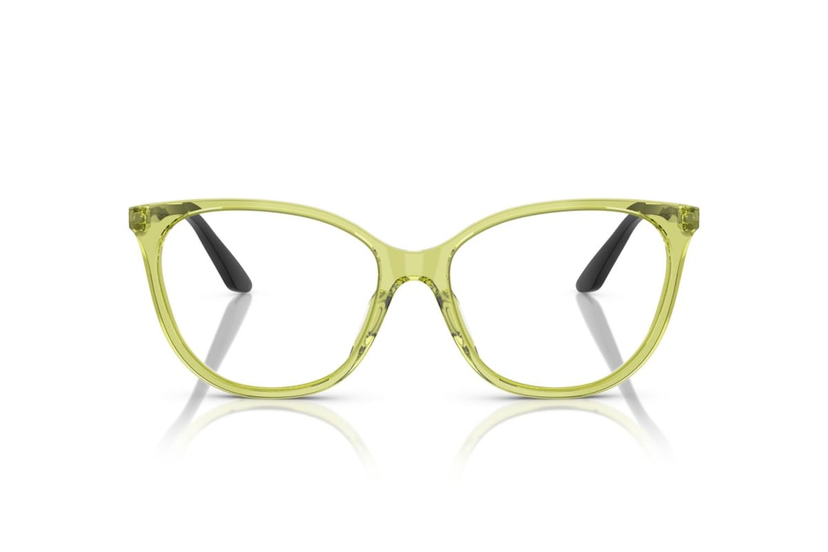 EMPORIO ARMANI - 6199 VERDE TRASPARENTE LUCIDO | OCCHIALE DA VISTA DONNA - EA 3249U CALIBRO 55