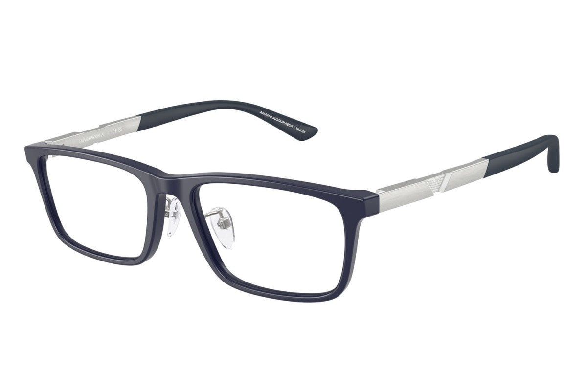 EMPORIO ARMANI - 6189 BLU SCURO OPACO | OCCHIALE DA VISTA UOMO - EA 3251D CALIBRO 55