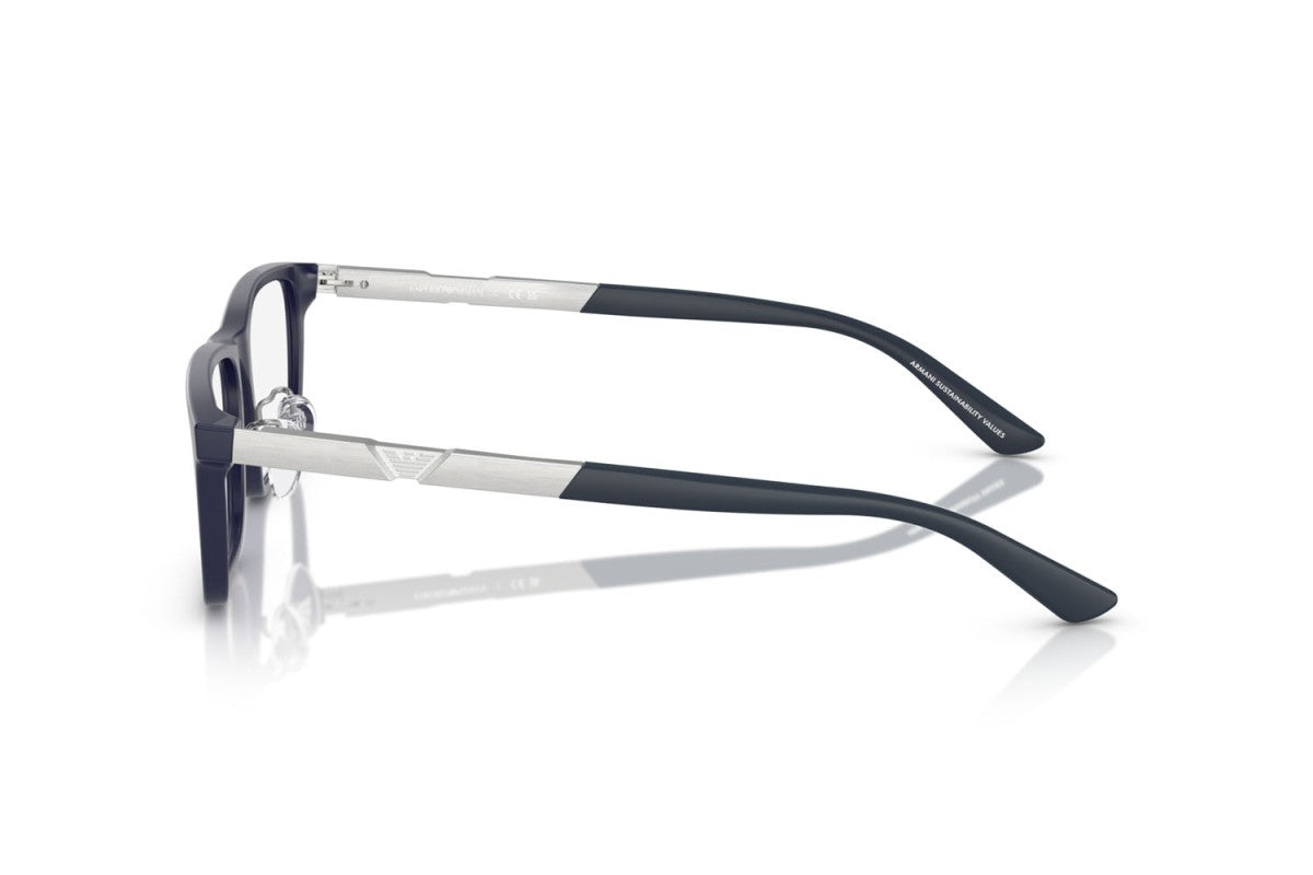 EMPORIO ARMANI - 6189 BLU SCURO OPACO | OCCHIALE DA VISTA UOMO - EA 3251D CALIBRO 55