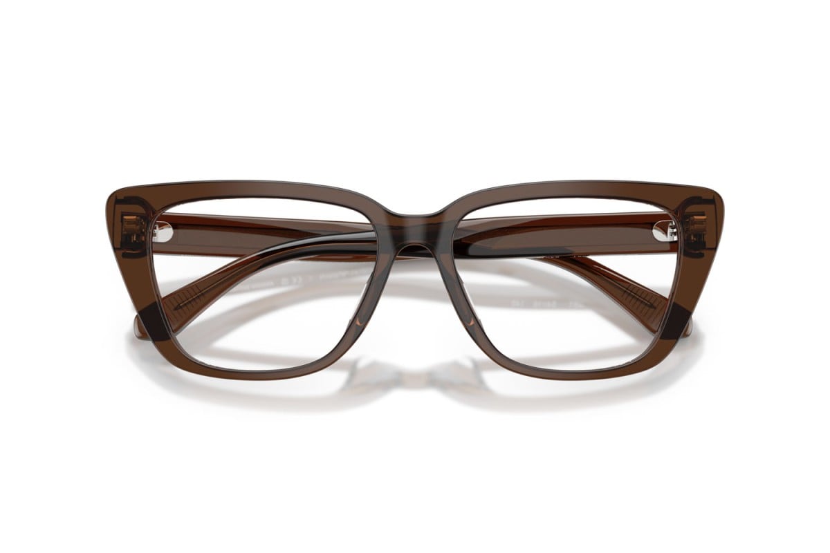 OCCHIALE DA VISTA DONNA | EMPORIO ARMANI EA 3256U - 6251 MARRONE TRASPARENTE LUCIDO - CALIBRO 52