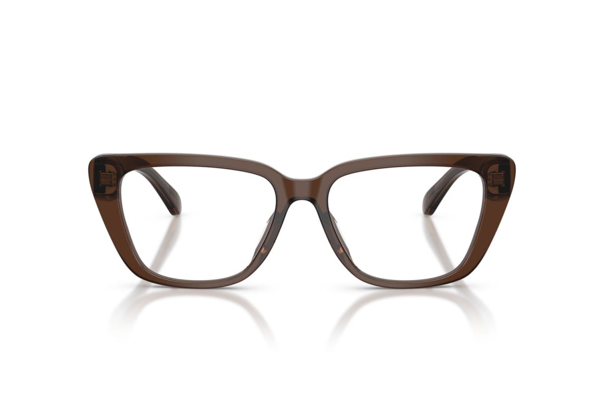 OCCHIALE DA VISTA DONNA | EMPORIO ARMANI EA 3256U - 6251 MARRONE TRASPARENTE LUCIDO - CALIBRO 52